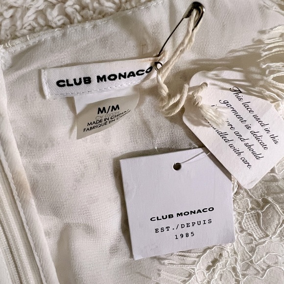 NEW! Club Monaco Jarne Lace Top-Cashew Milk - Picture 2 of 4